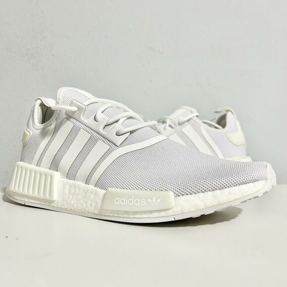 Adidas NMD_R1 Primeblue “Triple White” Men’s Size 10 Lifestyle Comfort Sneakers main image 6